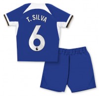 Camiseta Chelsea Thiago Silva #6 Primera Equipación Replica 2023-24 para niños mangas cortas (+ Pantalones cortos)